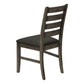 Valen Upholstered Dark Grey Fabric Dining Chair (Set of 2) | Ortholuxe Home - Photo 5