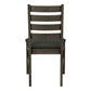 Valen Upholstered Dark Grey Fabric Dining Chair (Set of 2) | Ortholuxe Home - Photo 6