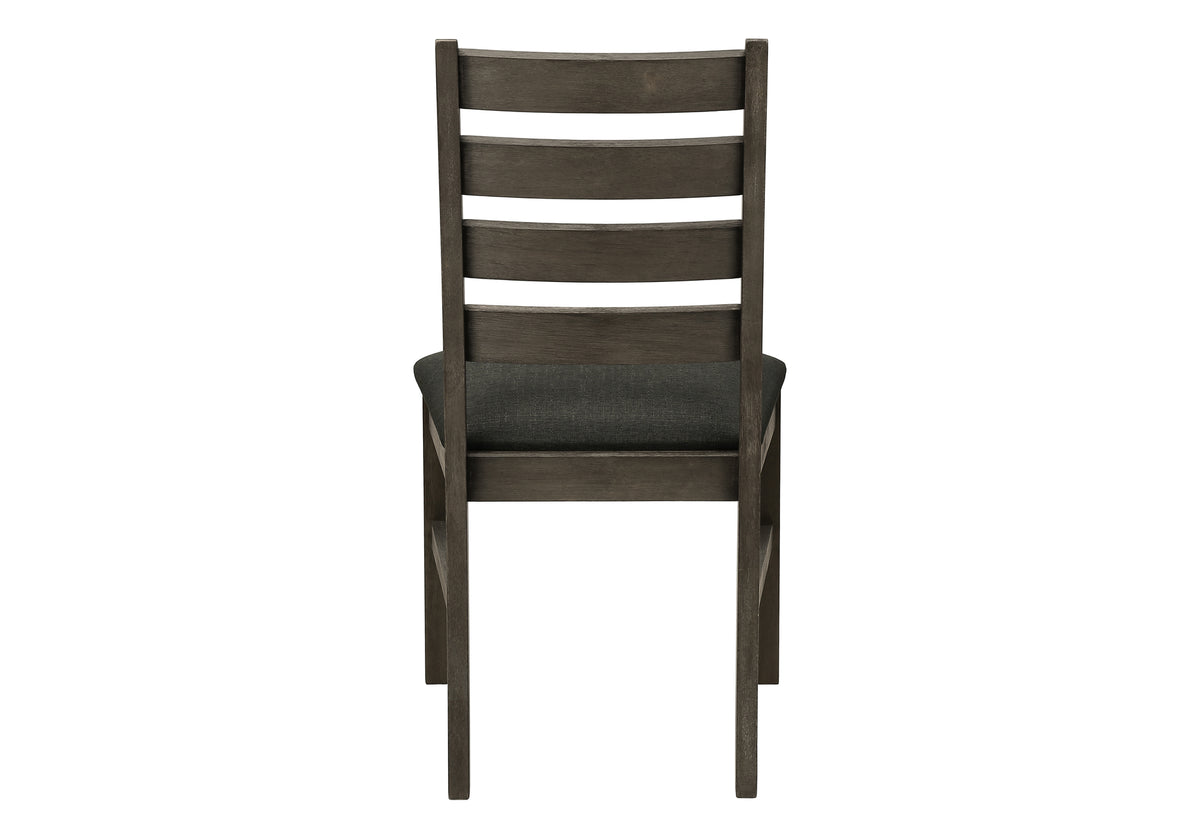 Valen Upholstered Dark Grey Fabric Dining Chair (Set of 2) | Ortholuxe Home - Photo 6