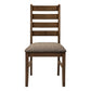 Winslow Upholstered Brown Fabric Dining Chair (Set of 2) | Ortholuxe Home - Photo 3