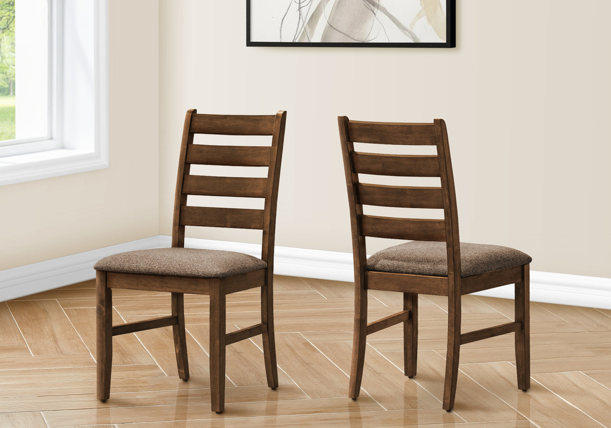 Winslow Upholstered Brown Fabric Dining Chair (Set of 2) | Ortholuxe Home