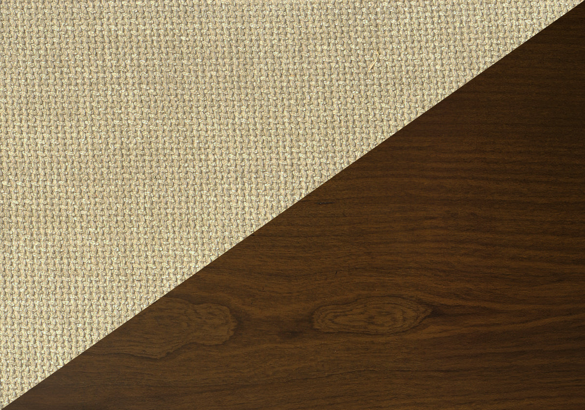 Adele Brown Walnut & Sand Fabric Dining Chair (Set of 2) | Ortholuxe Home - Photo 3