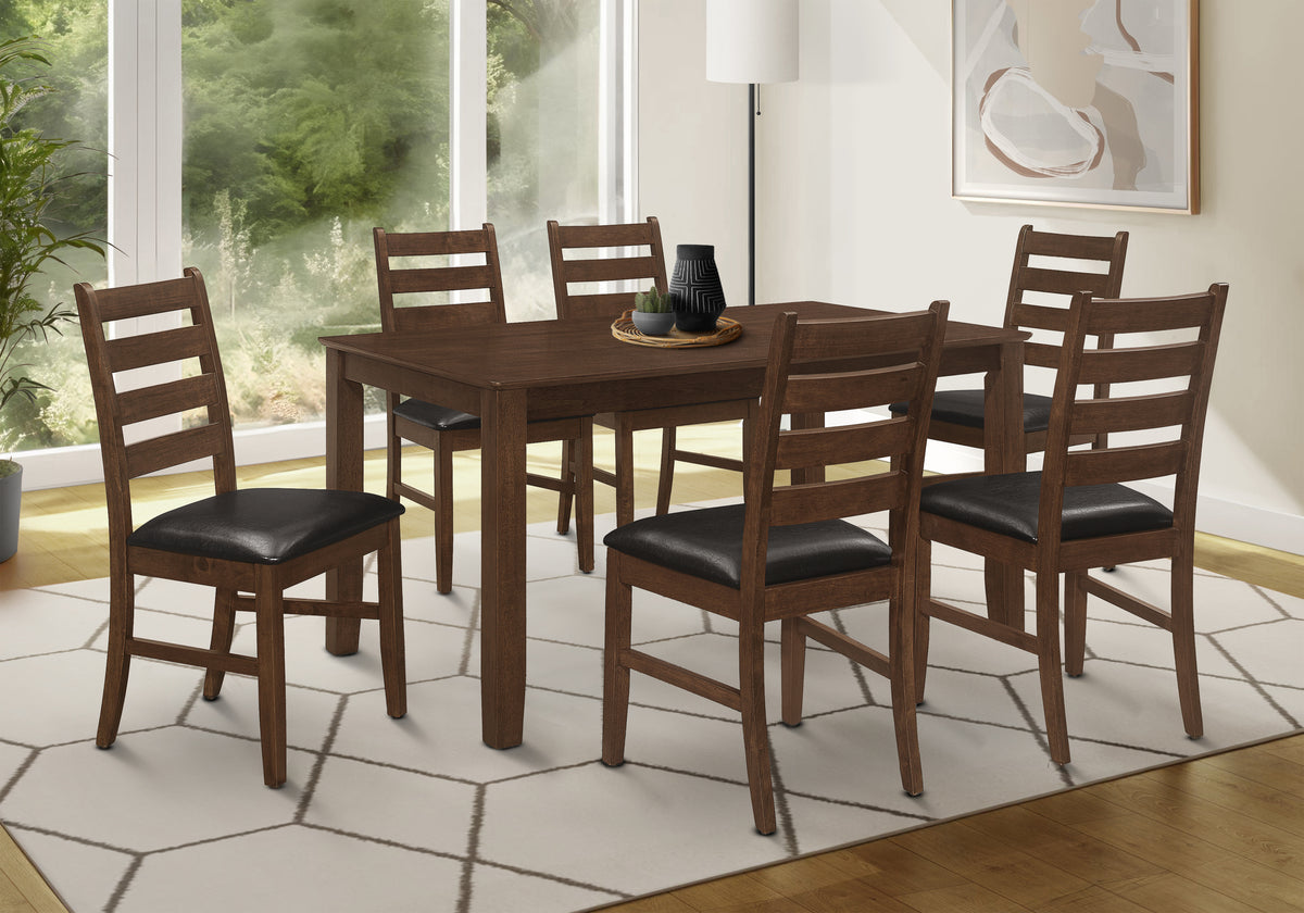 Bianca Brown Veneer Dining Table | Ortholuxe Home