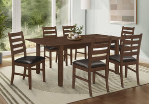 Bianca Brown Veneer Dining Table | Ortholuxe Home