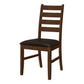 Bianca Dark Brown PU Seat Dining Chair (Set of 2) | Ortholuxe Home - Photo 2