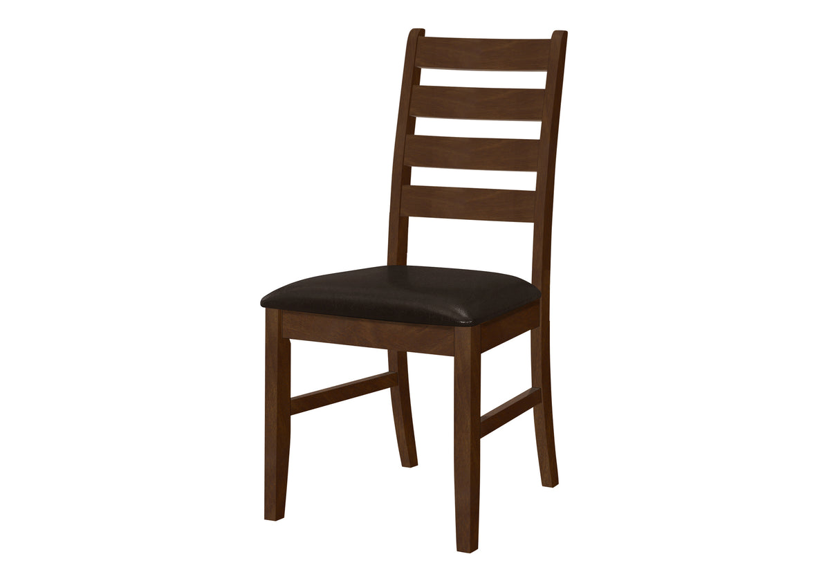 Bianca Dark Brown PU Seat Dining Chair (Set of 2) | Ortholuxe Home - Photo 2