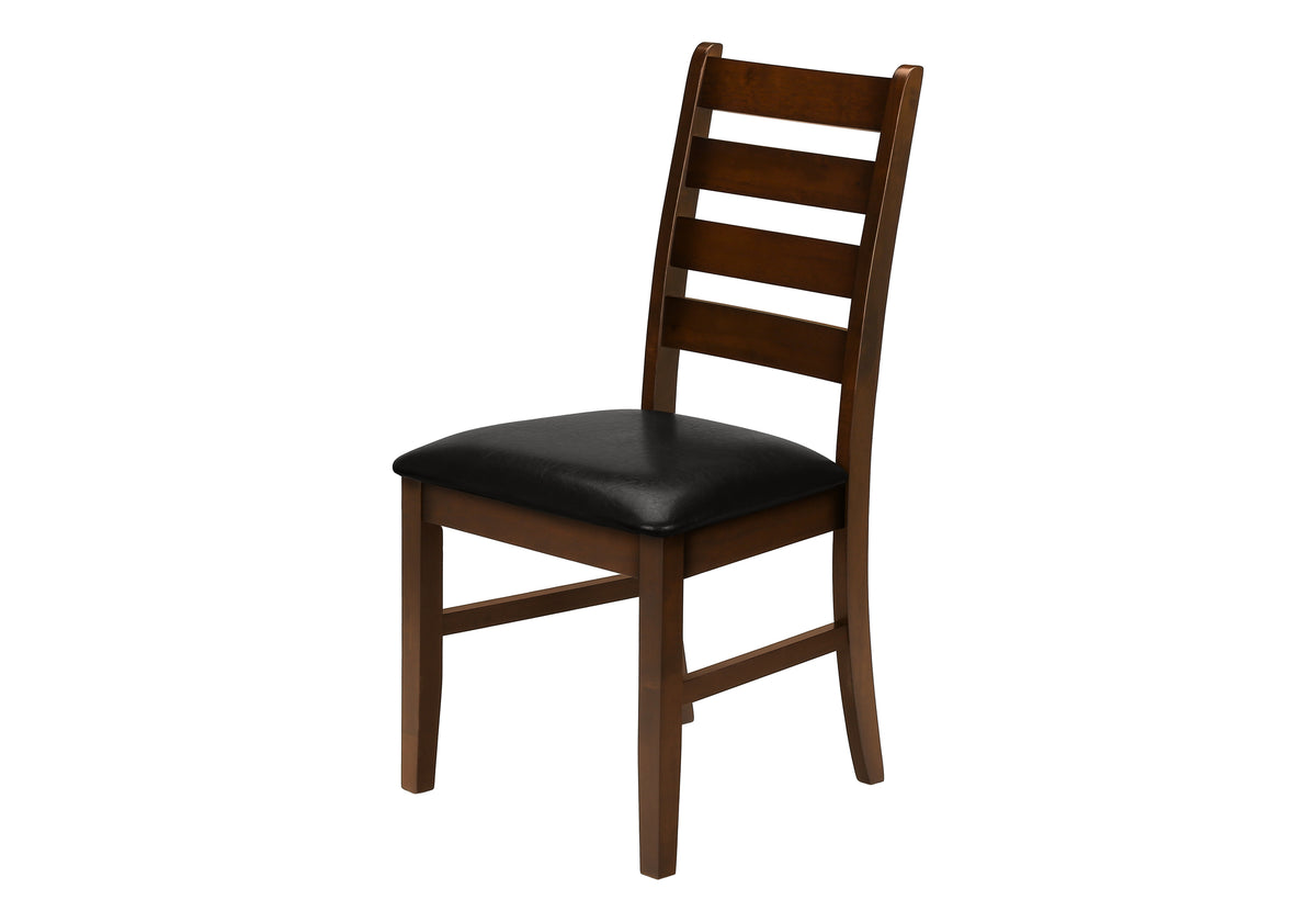 Bianca Dark Brown PU Seat Dining Chair (Set of 2) | Ortholuxe Home - Photo 3