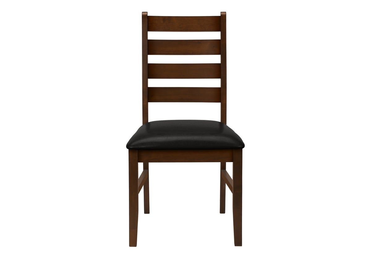 Bianca Dark Brown PU Seat Dining Chair (Set of 2) | Ortholuxe Home - Photo 4