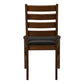 Bianca Dark Brown PU Seat Dining Chair (Set of 2) | Ortholuxe Home - Photo 7