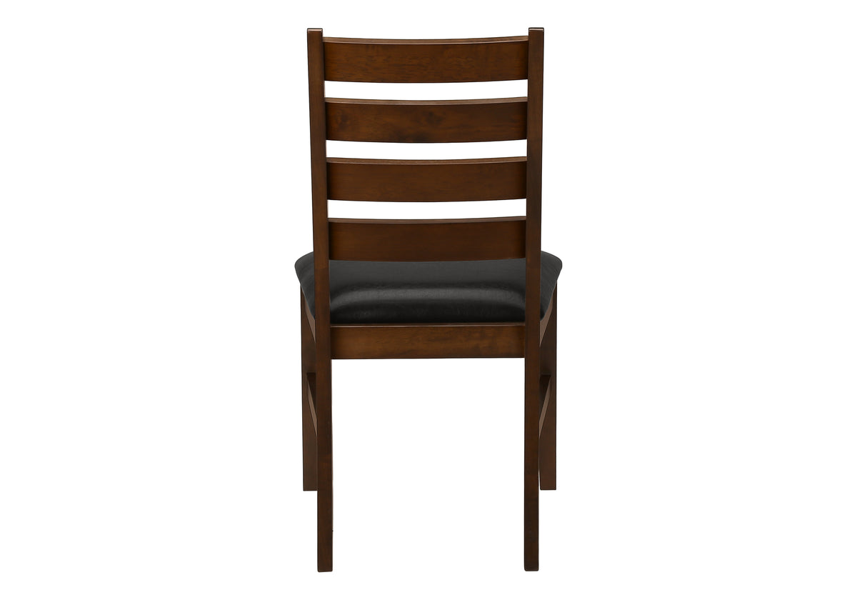 Bianca Dark Brown PU Seat Dining Chair (Set of 2) | Ortholuxe Home - Photo 7