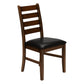 Bianca Dark Brown PU Seat Dining Chair (Set of 2) | Ortholuxe Home - Photo 8