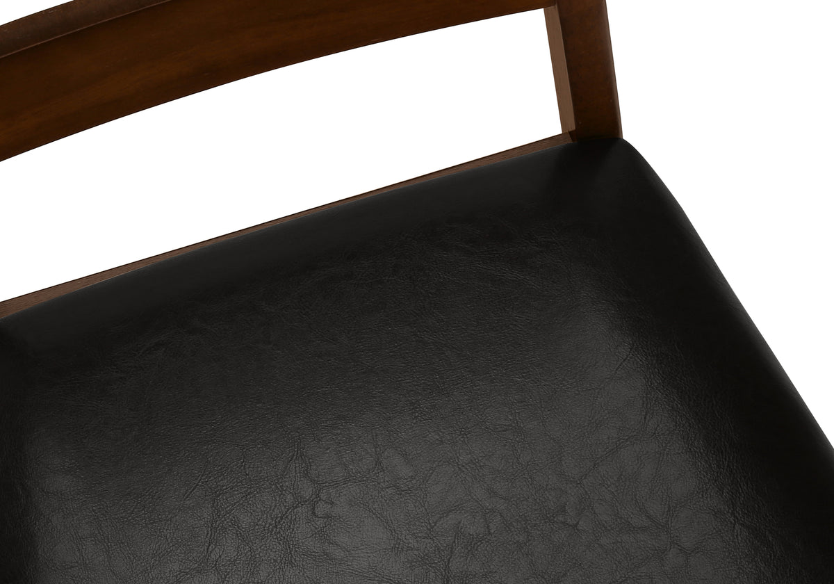 Bianca Dark Brown PU Seat Dining Chair (Set of 2) | Ortholuxe Home - Photo 9