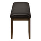 Bianca Dark Brown PU Seat Bench | Ortholuxe Home - Photo 5