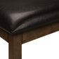 Bianca Dark Brown PU Seat Bench | Ortholuxe Home - Photo 8