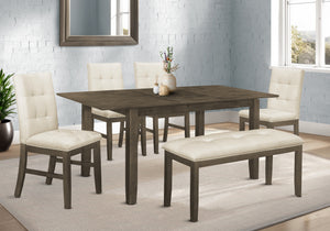 Bianca Grey Veneer Dining Table | Ortholuxe Home