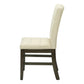 Bianca Grey & Cream Fabric Seat Dining Chair (Set of 2) | Ortholuxe Home - Photo 4