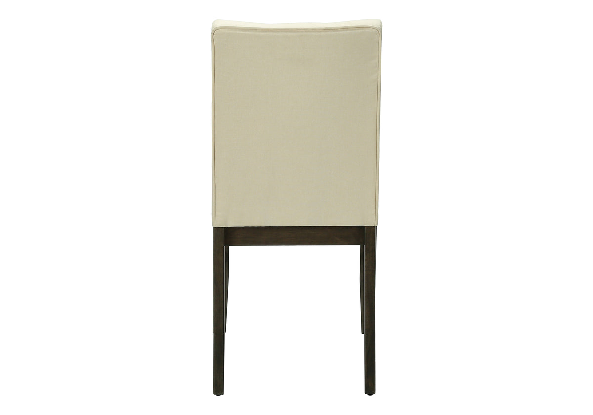 Bianca Grey & Cream Fabric Seat Dining Chair (Set of 2) | Ortholuxe Home - Photo 6