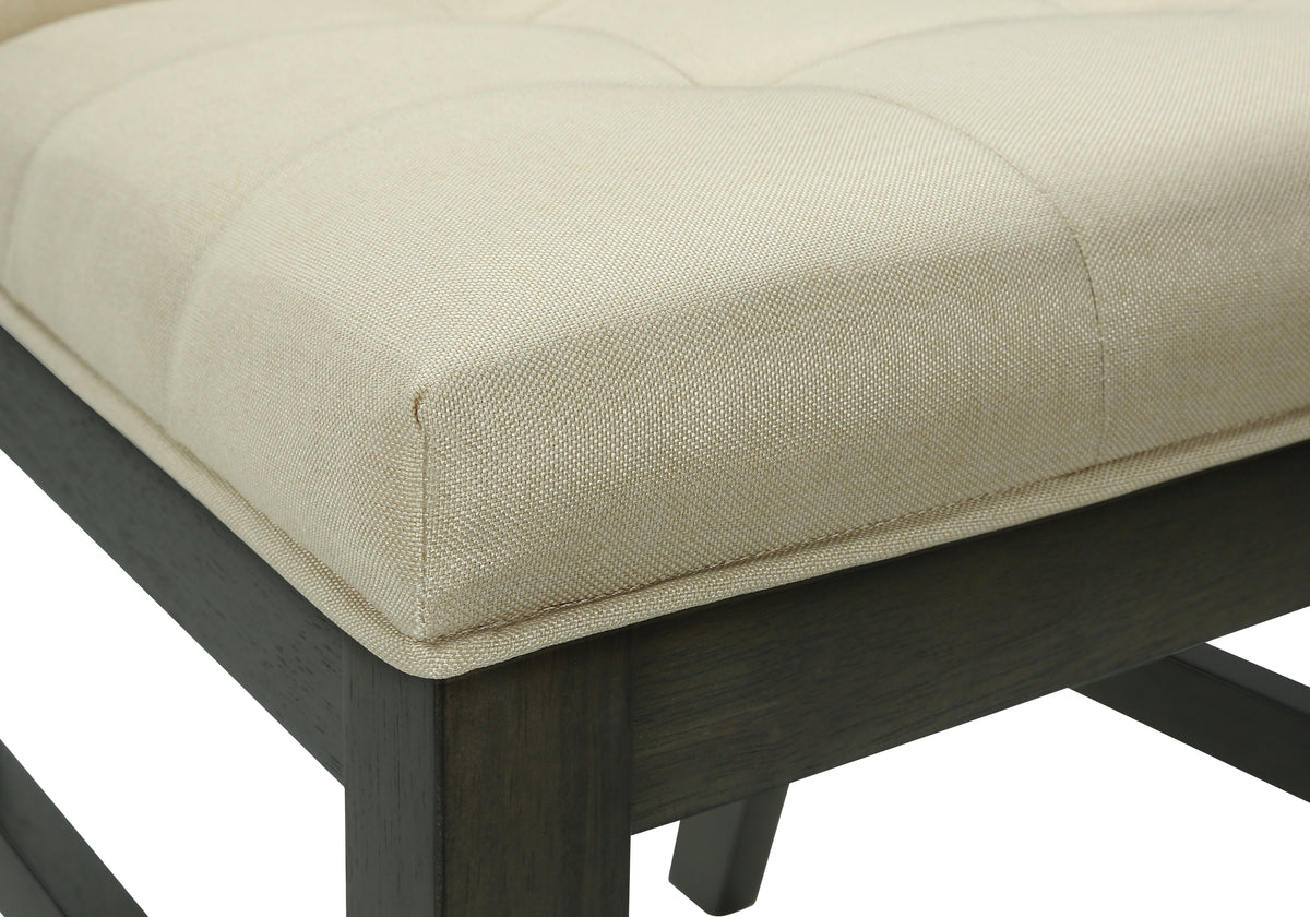 Bianca Grey & Cream Fabric Seat Dining Chair (Set of 2) | Ortholuxe Home - Photo 8