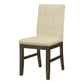 Bianca Grey & Cream Fabric Seat Dining Chair (Set of 2) | Ortholuxe Home - Photo 2