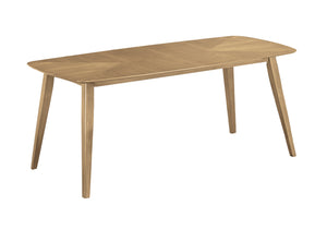 Cleo Light Walnut Veneer Dining Table | Ortholuxe Home - Photo 2