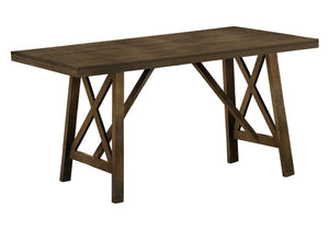 Cleo Dark Walnut Veneer Counter Height Dining Table | Ortholuxe Home - Photo 2