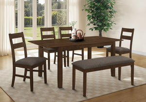 Delphine Brown Walnut Dining Table | Ortholuxe Home