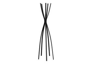 Fleur Satin Black Metal Contemporary Style Coat Rack | Ortholuxe Home - Photo 2