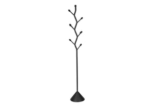Gemma Satin Black Metal Contemporary Style Coat Rack | Ortholuxe Home - Photo 2