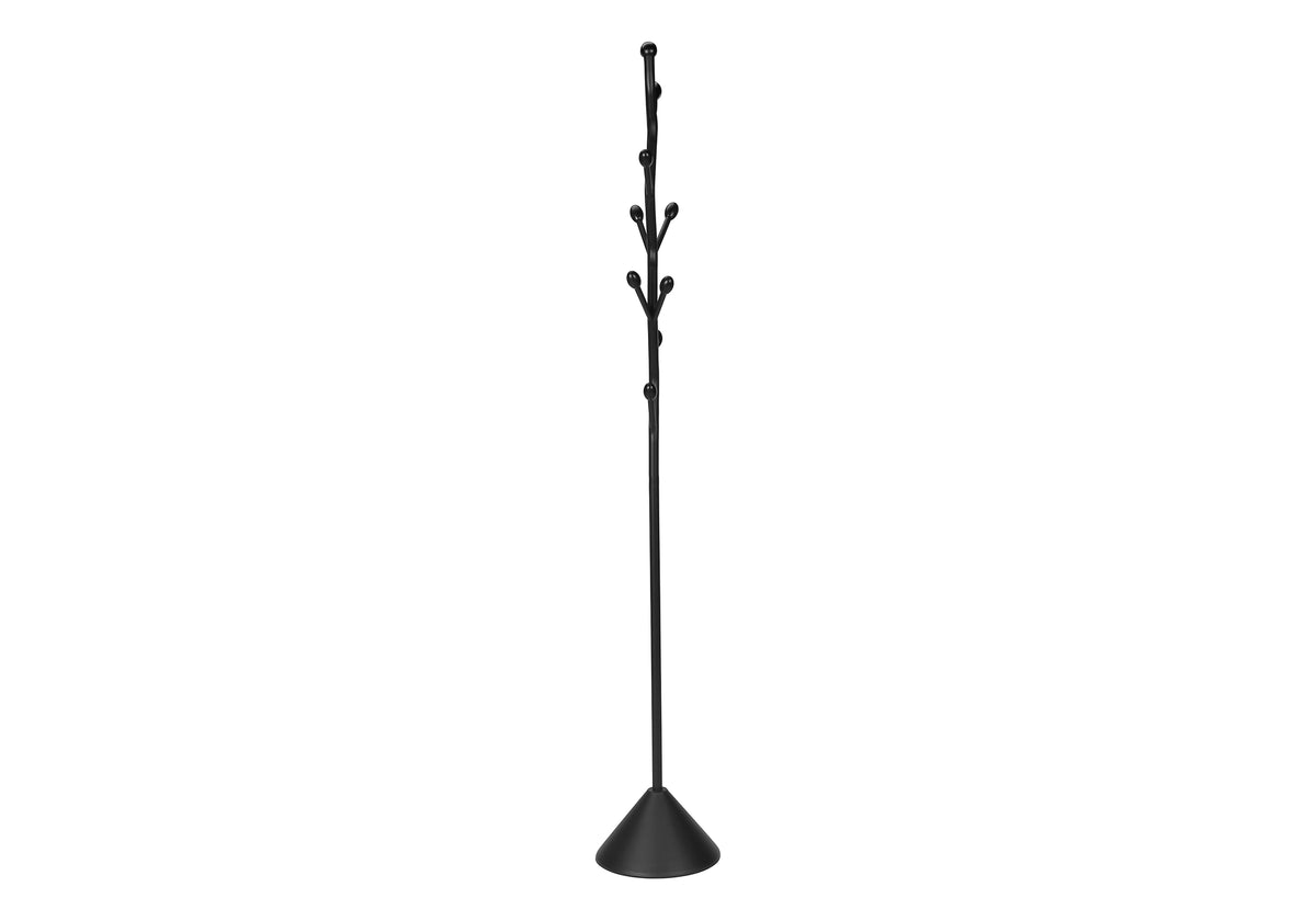 Gemma Satin Black Metal Contemporary Style Coat Rack | Ortholuxe Home - Photo 4