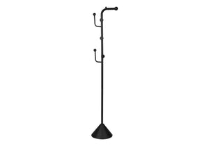 Gemma Satin Black Metal Contemporary Style Coat Rack | Ortholuxe Home - Photo 2