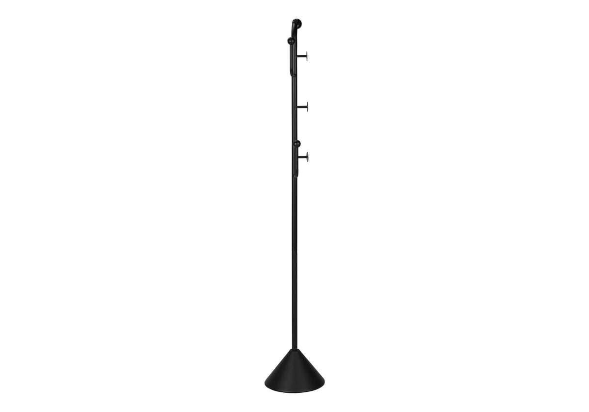 Gemma Satin Black Metal Contemporary Style Coat Rack | Ortholuxe Home - Photo 5