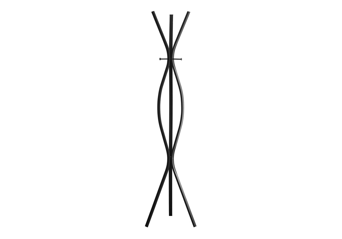 Ines Black Metal Contemporary Style Coat Rack | Ortholuxe Home - Photo 2