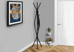 Ines Black Metal Contemporary Style Coat Rack | Ortholuxe Home