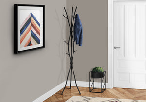 Josie Hammered Black Metal Coat Rack | Ortholuxe Home