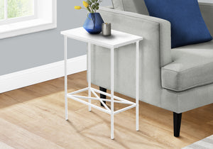 Livia White Metal Accent Table | Ortholuxe Home