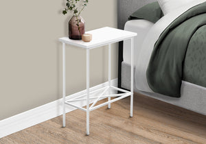 Livia White Metal Accent Table | Ortholuxe Home - Photo 2