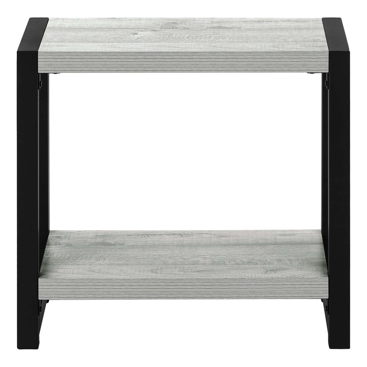 Margaux Grey & Black Metal Accent Table | Ortholuxe Home - Photo 6