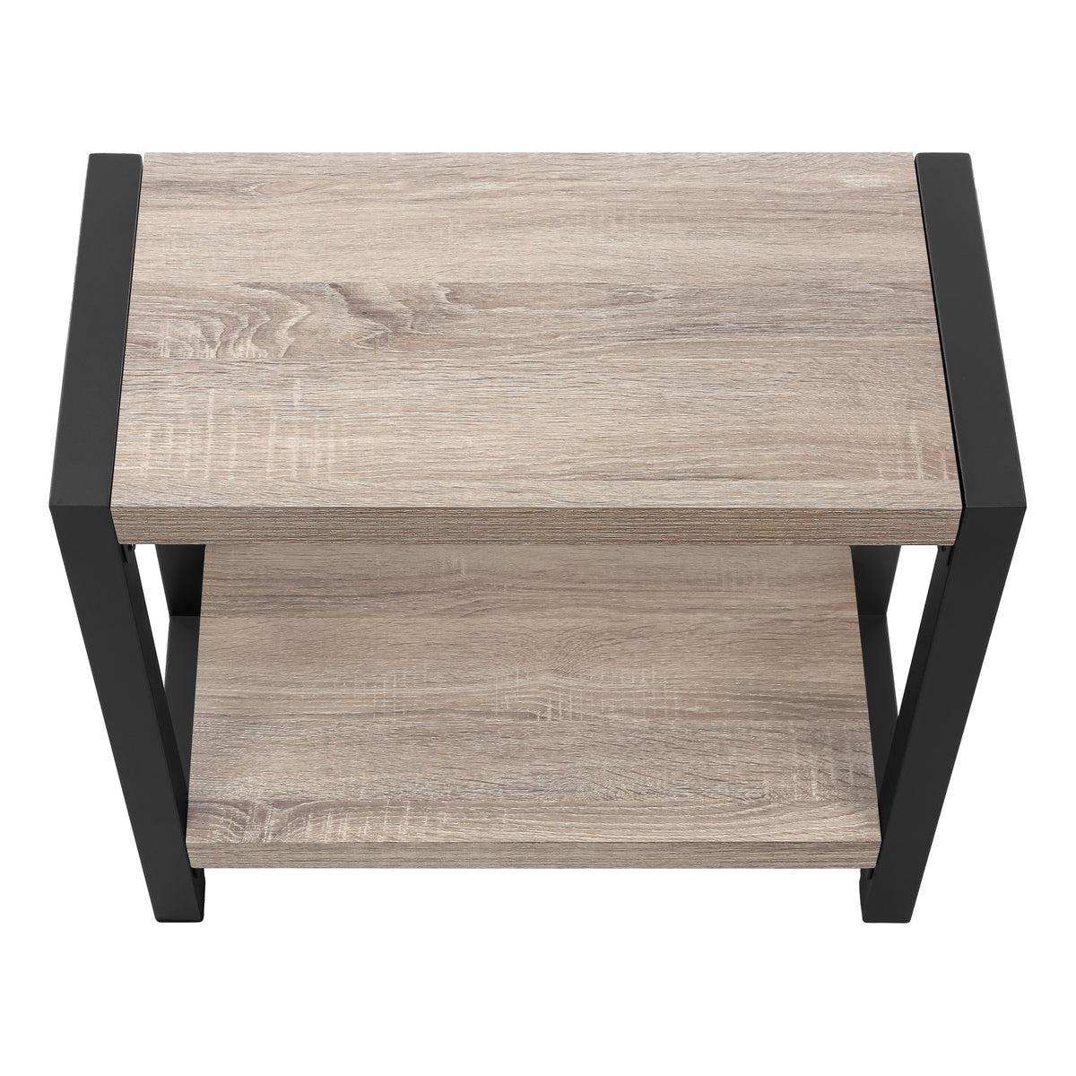 Margaux Dark Taupe & Black Metal Accent Table | Ortholuxe Home - Photo 7