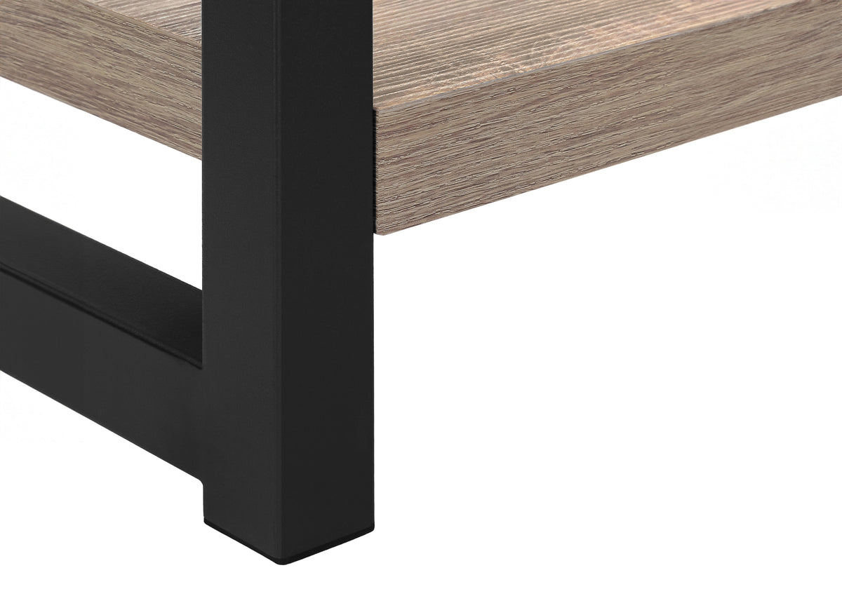 Margaux Dark Taupe & Black Metal Accent Table | Ortholuxe Home - Photo 9
