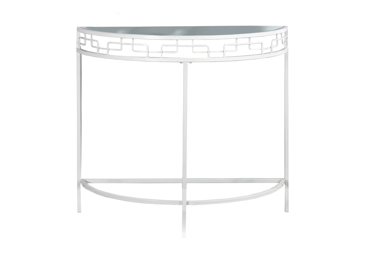 Nadia White Metal Hall Console | Ortholuxe Home - Photo 3