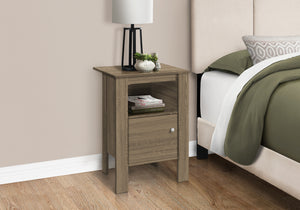 Petra Dark Taupe Night Stand Accent Table | Ortholuxe Home - Photo 2
