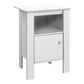 Petra White Night Stand Accent Table | Ortholuxe Home - Photo 3