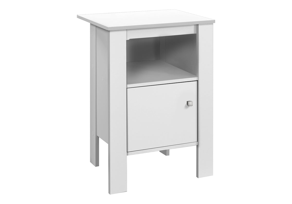 Petra White Night Stand Accent Table | Ortholuxe Home - Photo 3