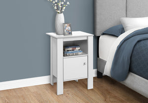 Petra White Night Stand Accent Table | Ortholuxe Home - Photo 2