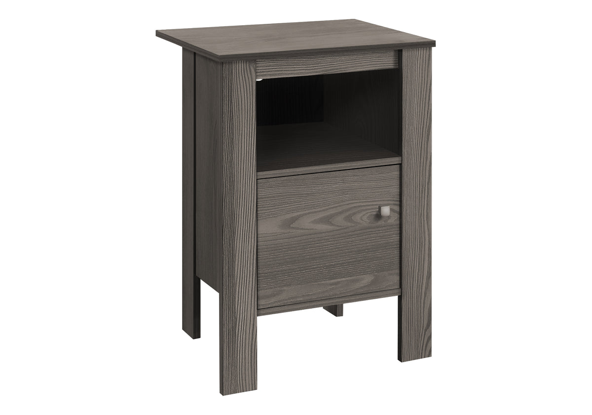 Petra Grey Night Stand Accent Table | Ortholuxe Home - Photo 3