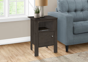 Romy Brown Oak Night Stand Accent Table with Storage | Ortholuxe Home