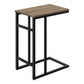 Vera Dark Taupe & Black Metal Accent Table | Ortholuxe Home - Photo 3
