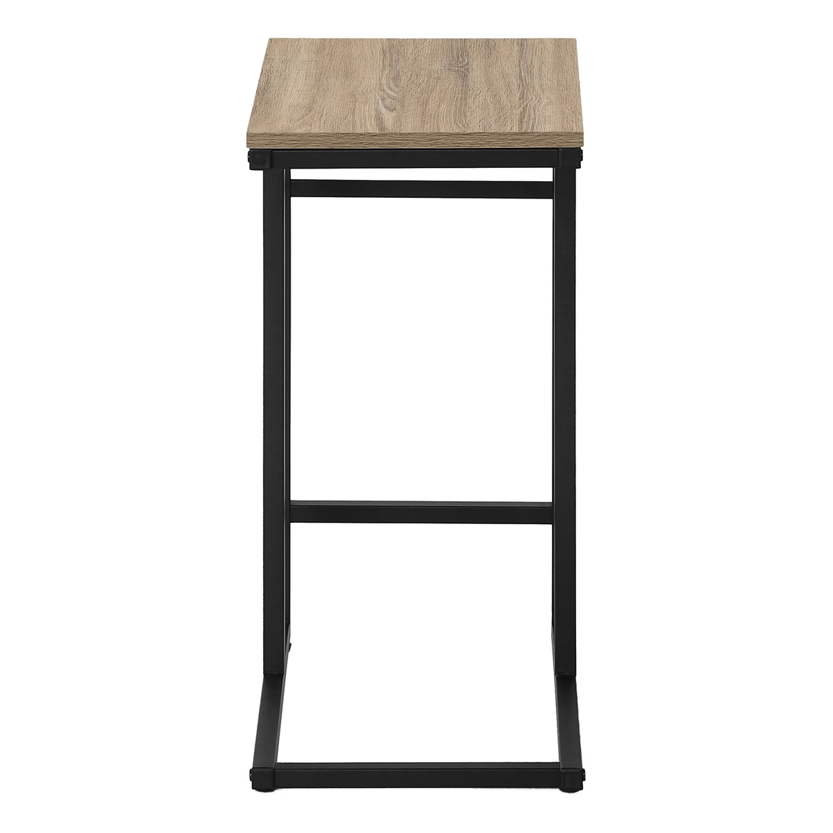 Vera Dark Taupe & Black Metal Accent Table | Ortholuxe Home - Photo 4