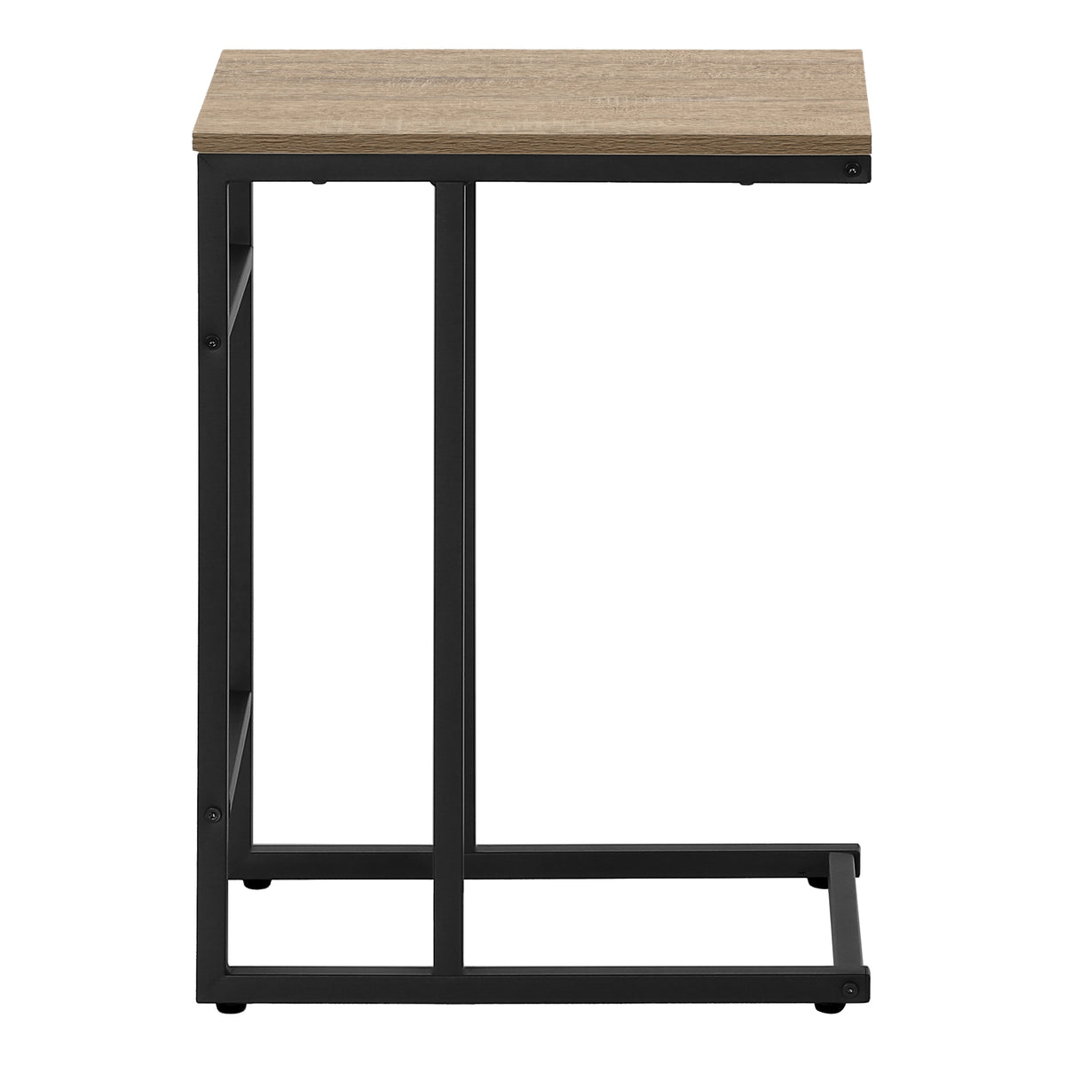 Vera Dark Taupe & Black Metal Accent Table | Ortholuxe Home - Photo 5