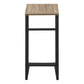 Vera Dark Taupe & Black Metal Accent Table | Ortholuxe Home - Photo 6